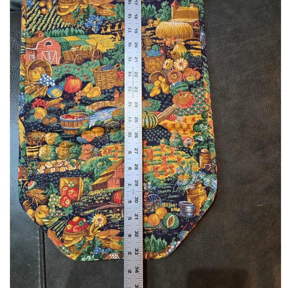Unbranded Harvest Table Runner OS Multicolor‎ Excellent Quilted Farmhouse